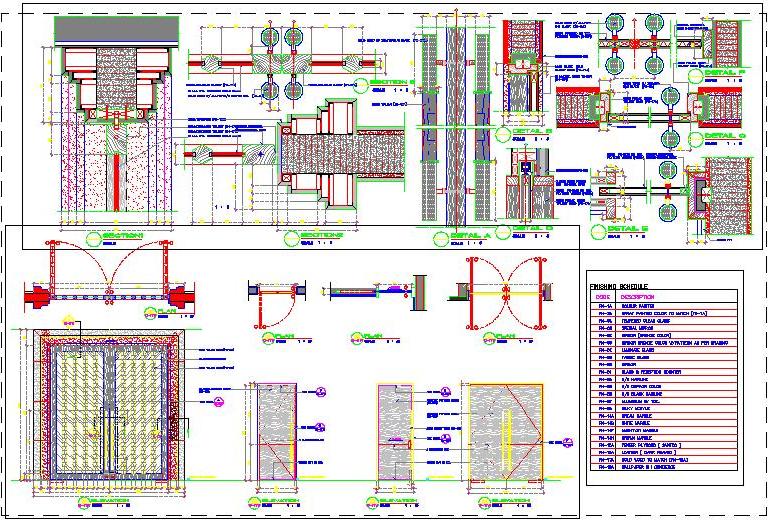 Door Design CAD- Main Entrance, Pocket Sliding, and Flush Doors